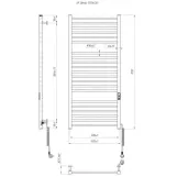 Електрична рушникосушка Hygge Family Derby 1170х530х80мм, білий матовий (6.1.0404.06.WM) Фото - 3